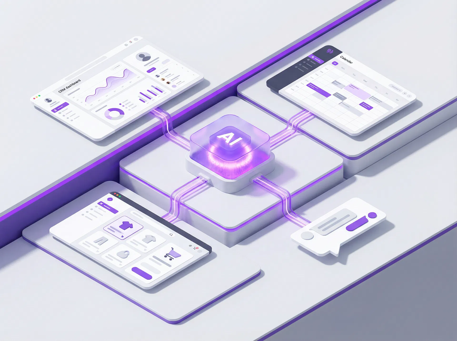 vpagent verbindet CRM, Shop und Kalender